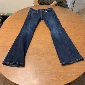 American Eagle Womens Denim Jeans Blue Size 6 Short Kick Boot Stretch